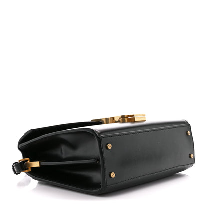 Saint Laurent Calfskin Mini Classic Monogram Cassandra Top Handle Black 4 of 11