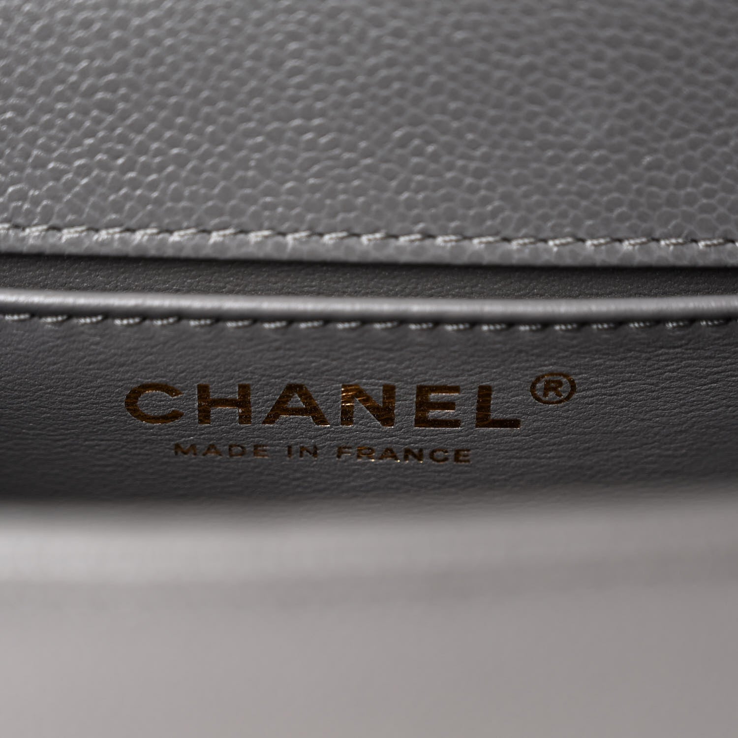 Chanel Caviar Quilted Small Boy Flap Grey 6 of 10