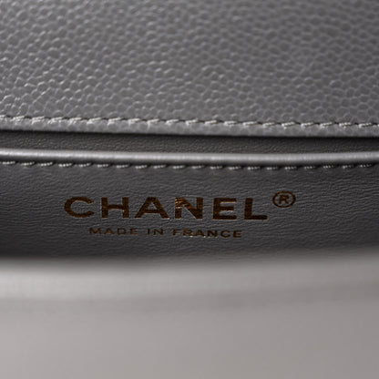 Chanel Caviar Quilted Small Boy Flap Grey 6 of 10