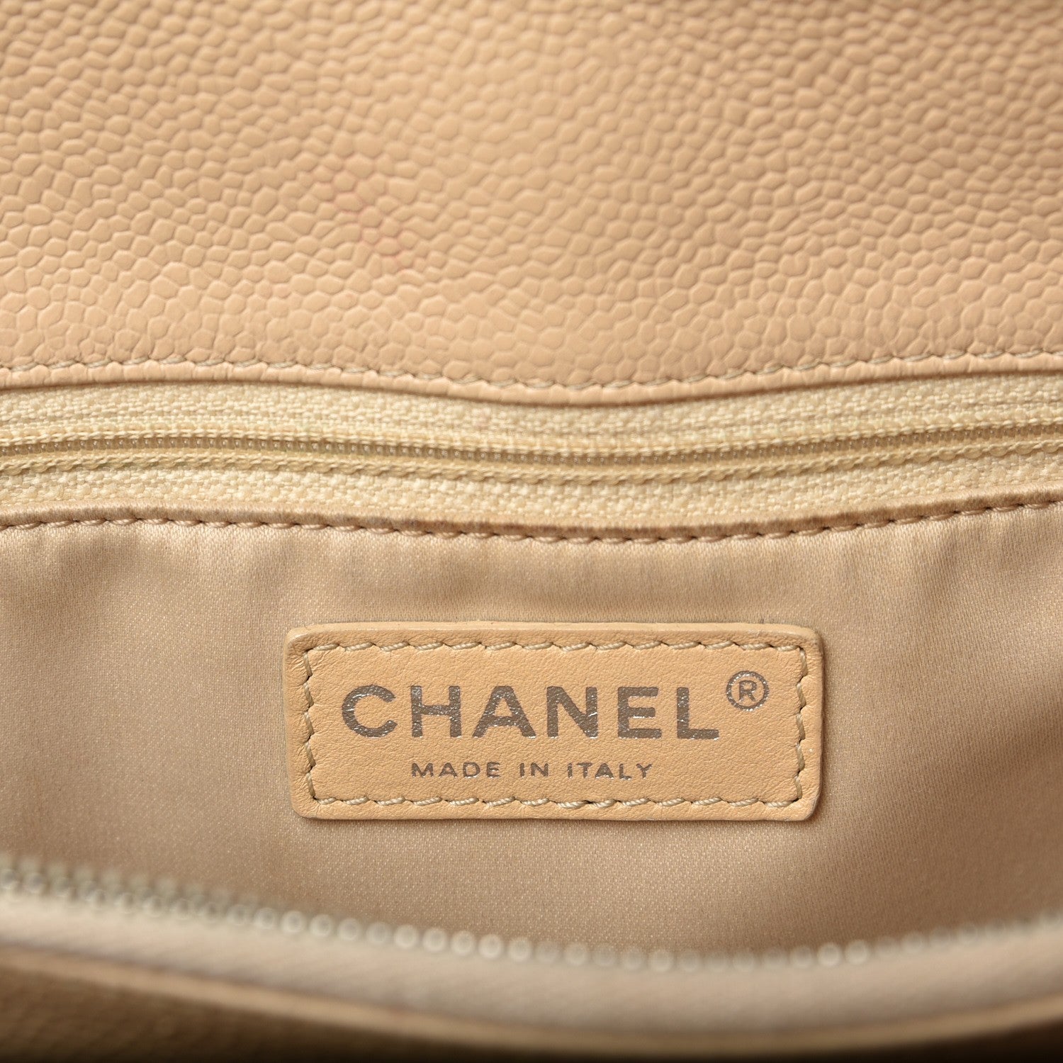 Chanel Caviar Quilted Grand Shopping Tote GST Beige Clair 6 of 11