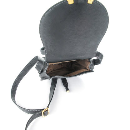 Chloe Calfskin Mini Marcie Round Crossbody Bag Black 5 of 8