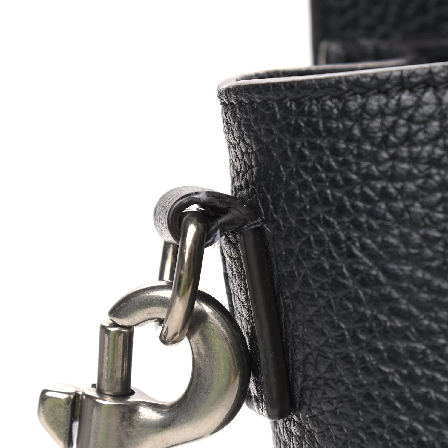 Celine Drummed Calfskin Nano Luggage Black 7 of 12