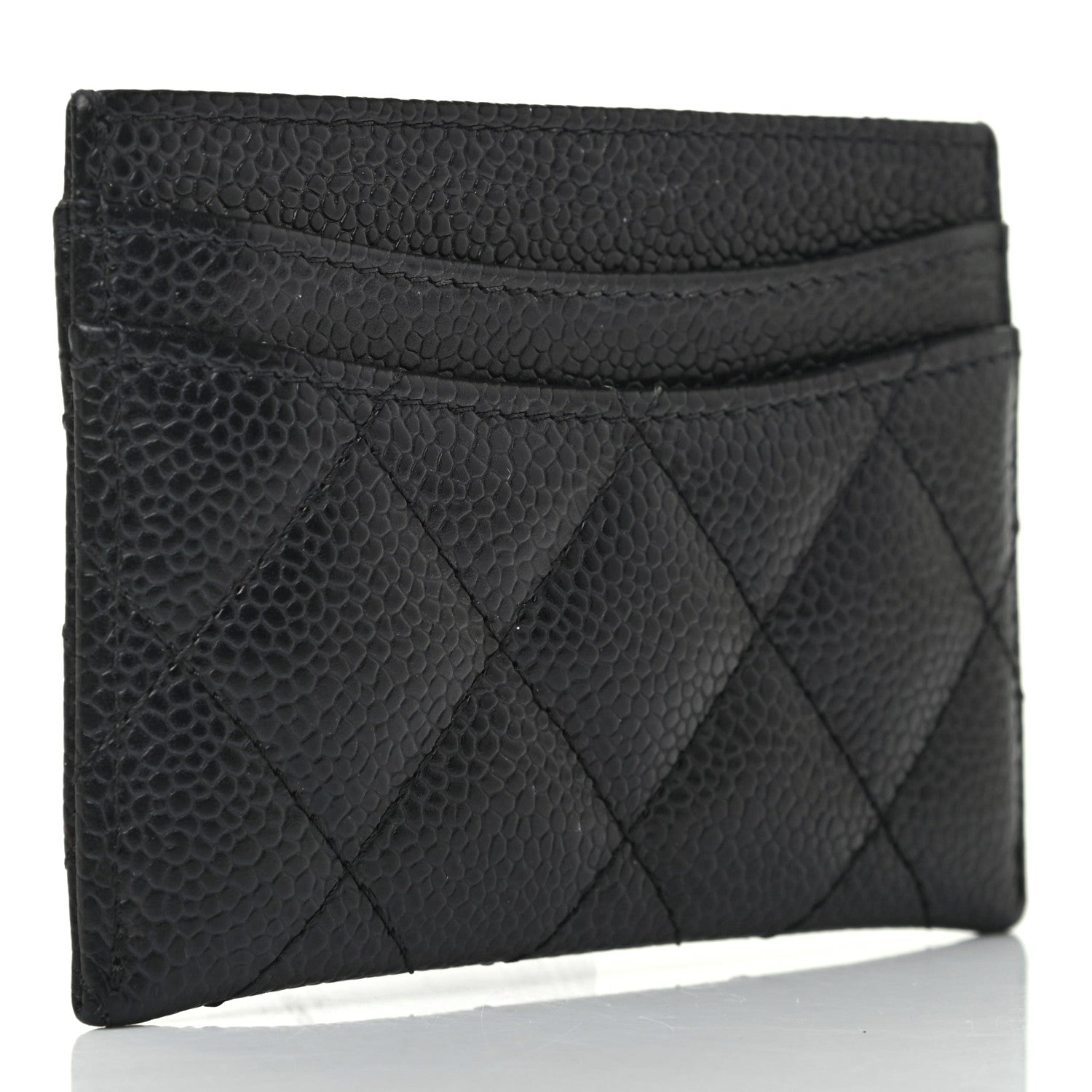 Chanel Caviar Quilted Card Holder Black 3 of 9