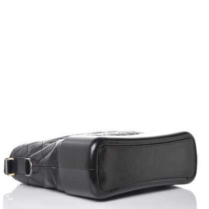 Chanel Aged Calfskin Quilted Medium Gabrielle Hobo Black 4 of 8