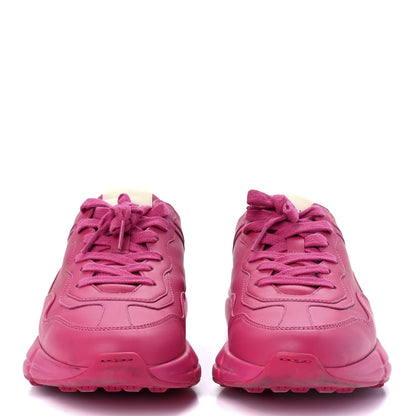 Gucci Calfskin Logo Womens Rhyton Sneakers 39 Box Pink 2 of 9