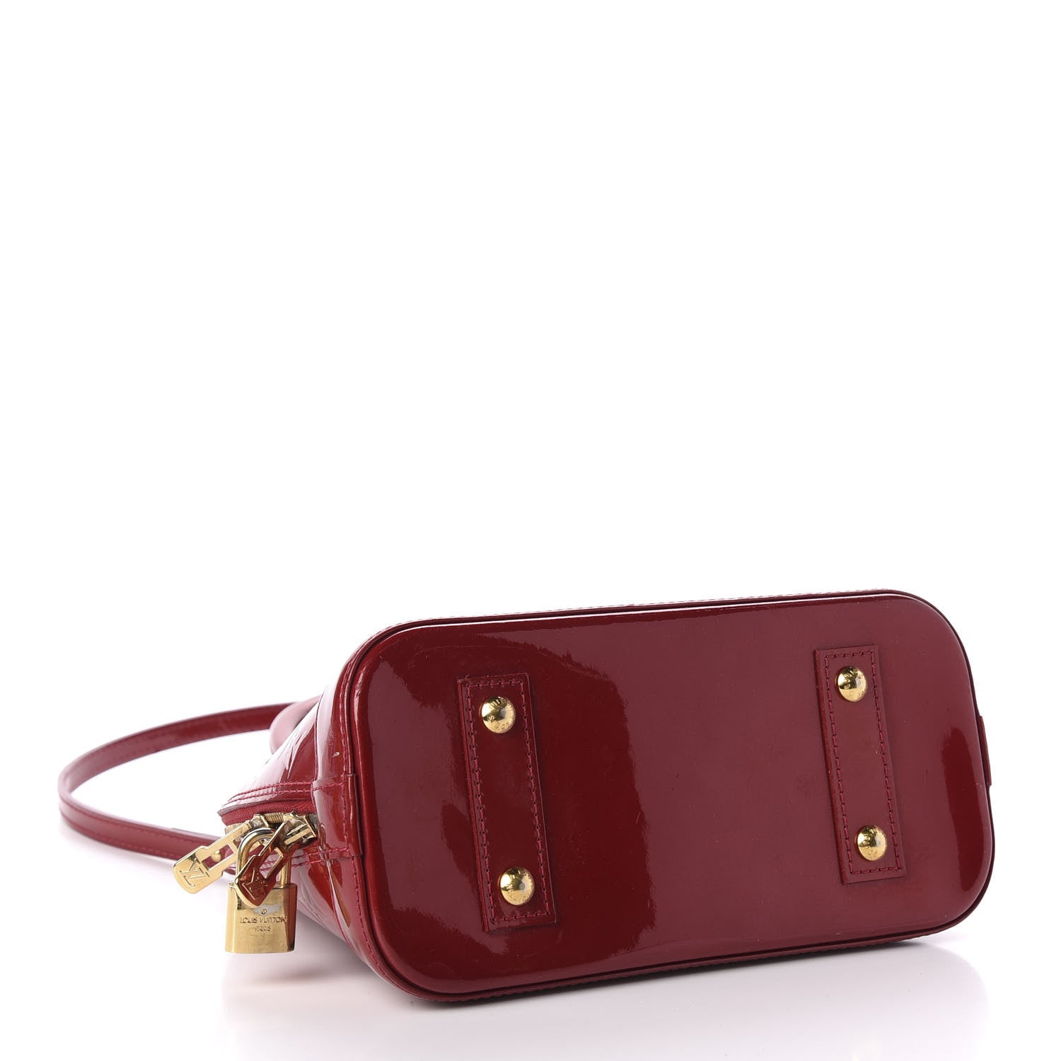 Louis Vuitton Vernis Alma BB Pomme D'Amour 3 of 8