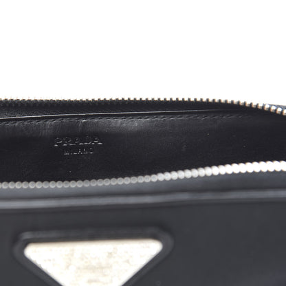 Prada Tessuto Light Nylon Zip Around Wallet Black 6 of 10