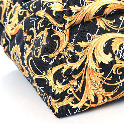 Versace Nylon Barocco Signature Print Backpack Black 6 of 7
