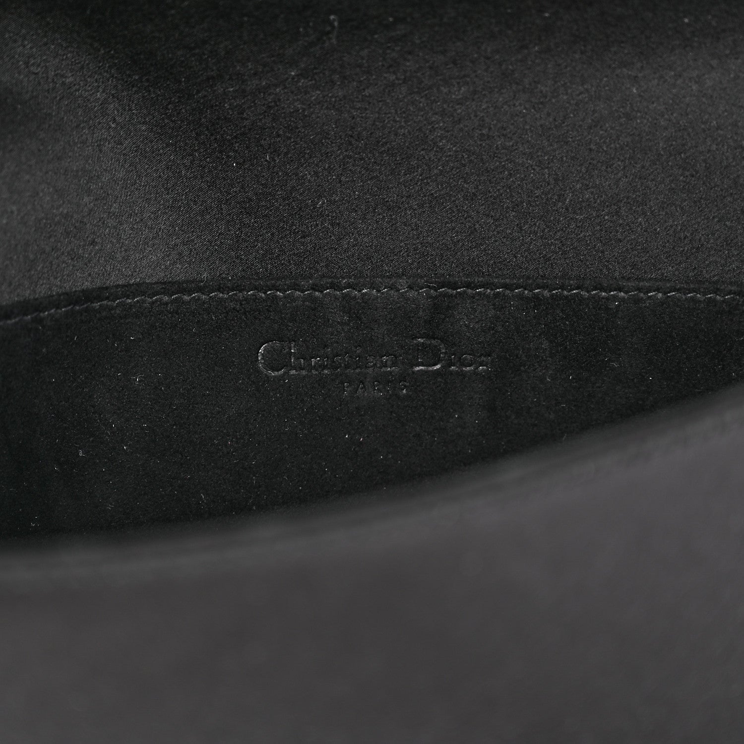 Christian Dior Satin Cannage Lady Dior Clutch Black 7 of 11