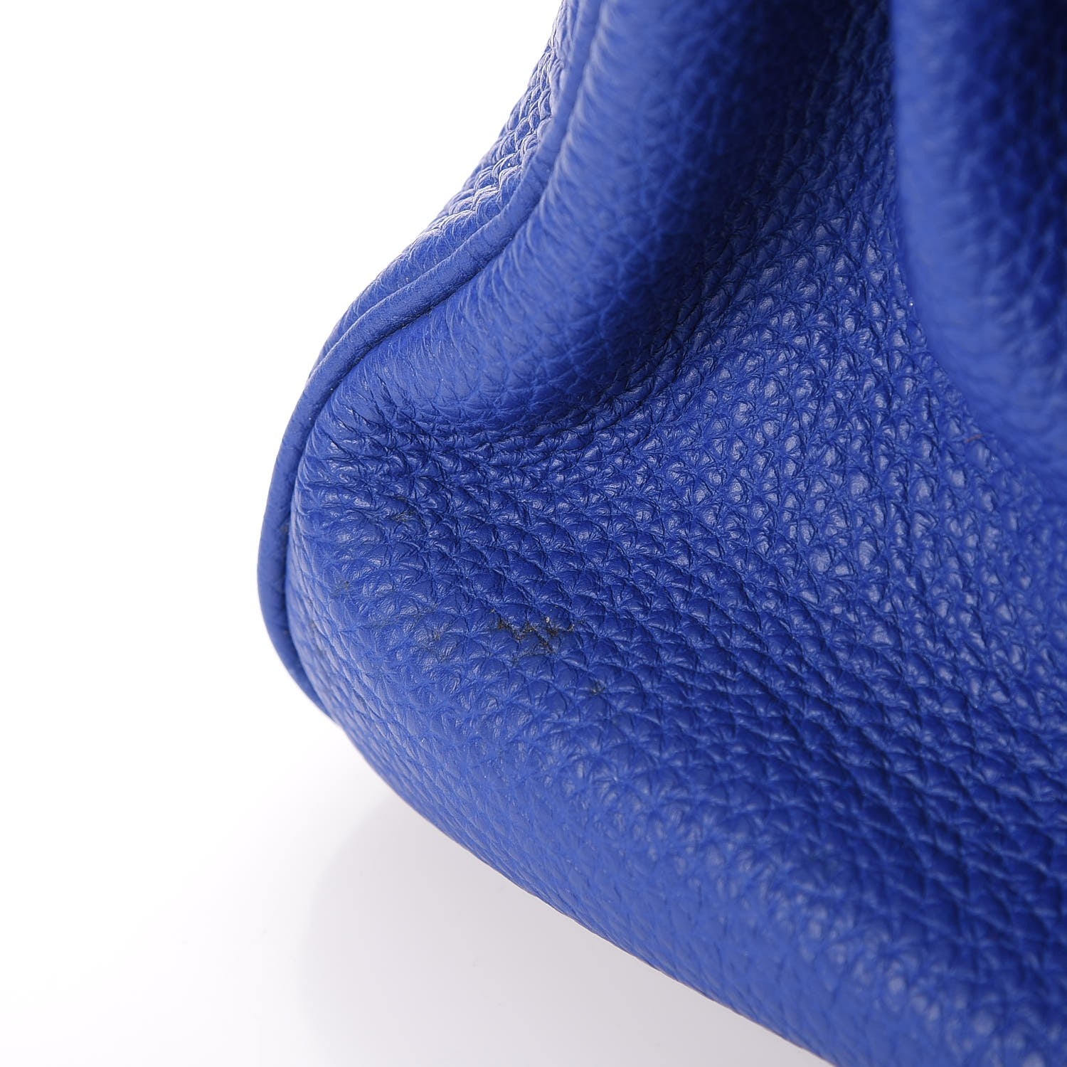 Hermes Taurillon Clemence Shoulder Kelly 40 Bleu Electrique 29 of 32