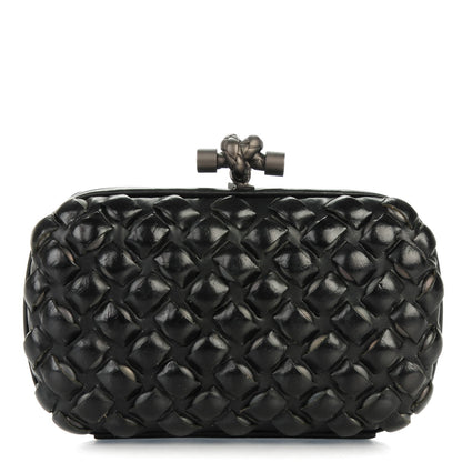 Bottega Veneta Nappa Intrecciato Knot Clutch Nero Black 1 of 6