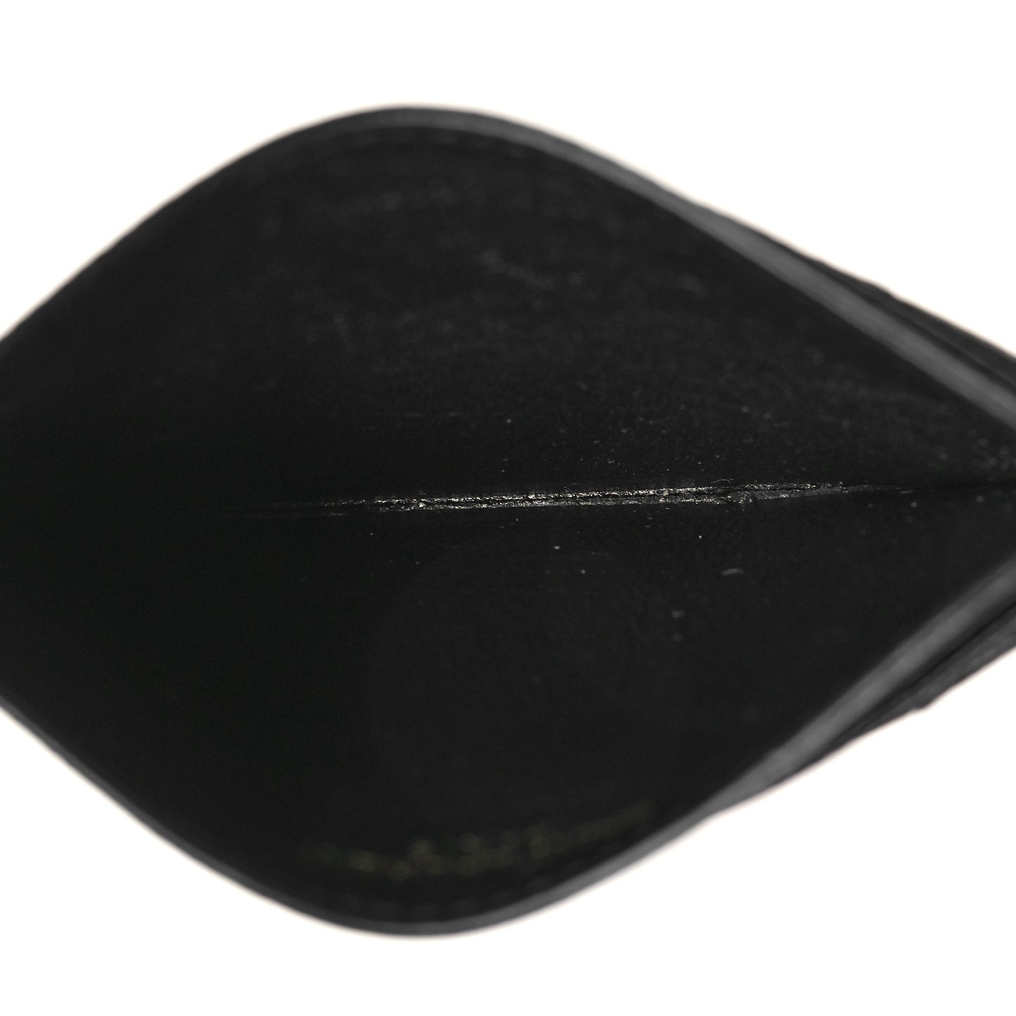 Grain De Poudre Matelasse Chevron Monogram Credit Card Case Black