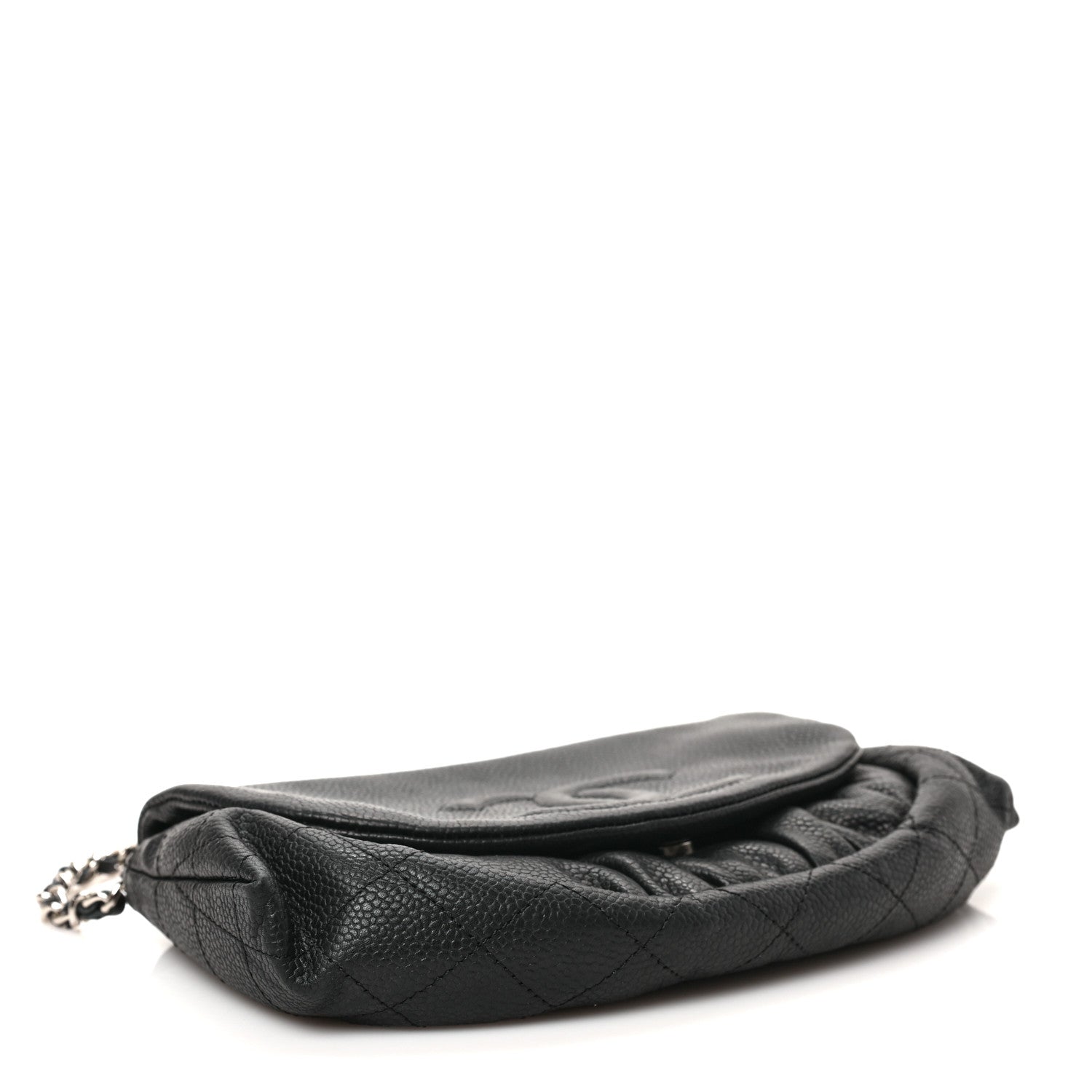 Chanel Caviar Half Moon Wallet On Chain WOC Black 4 of 9