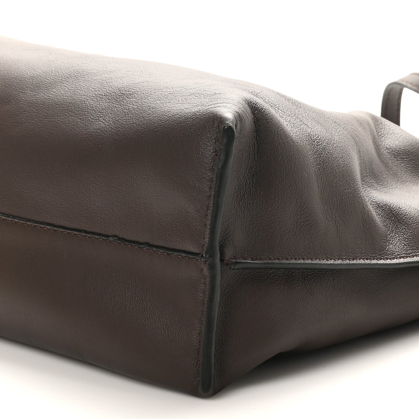 Nappa Medium Flamenco Knot Bag Chocolate
