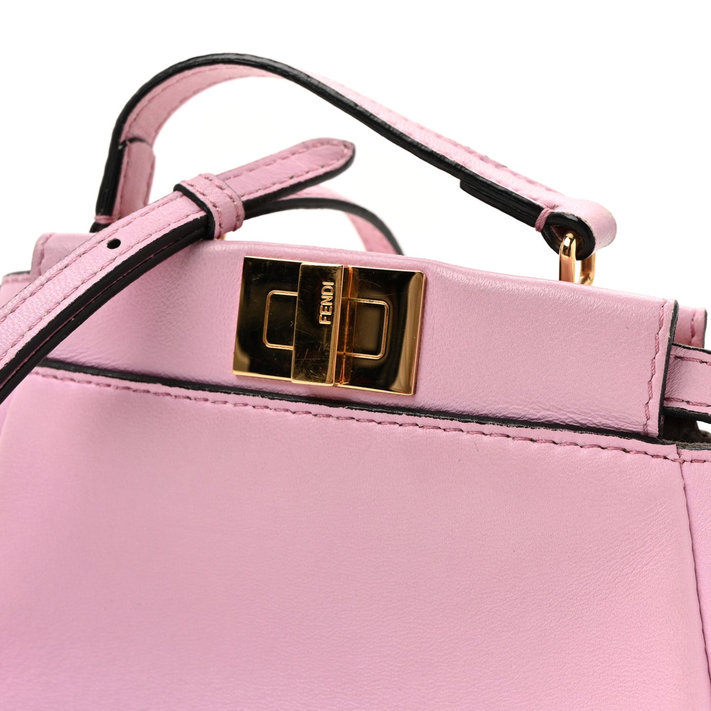 Shiny Nappa Micro Peekaboo Iconic Satchel Lavanda