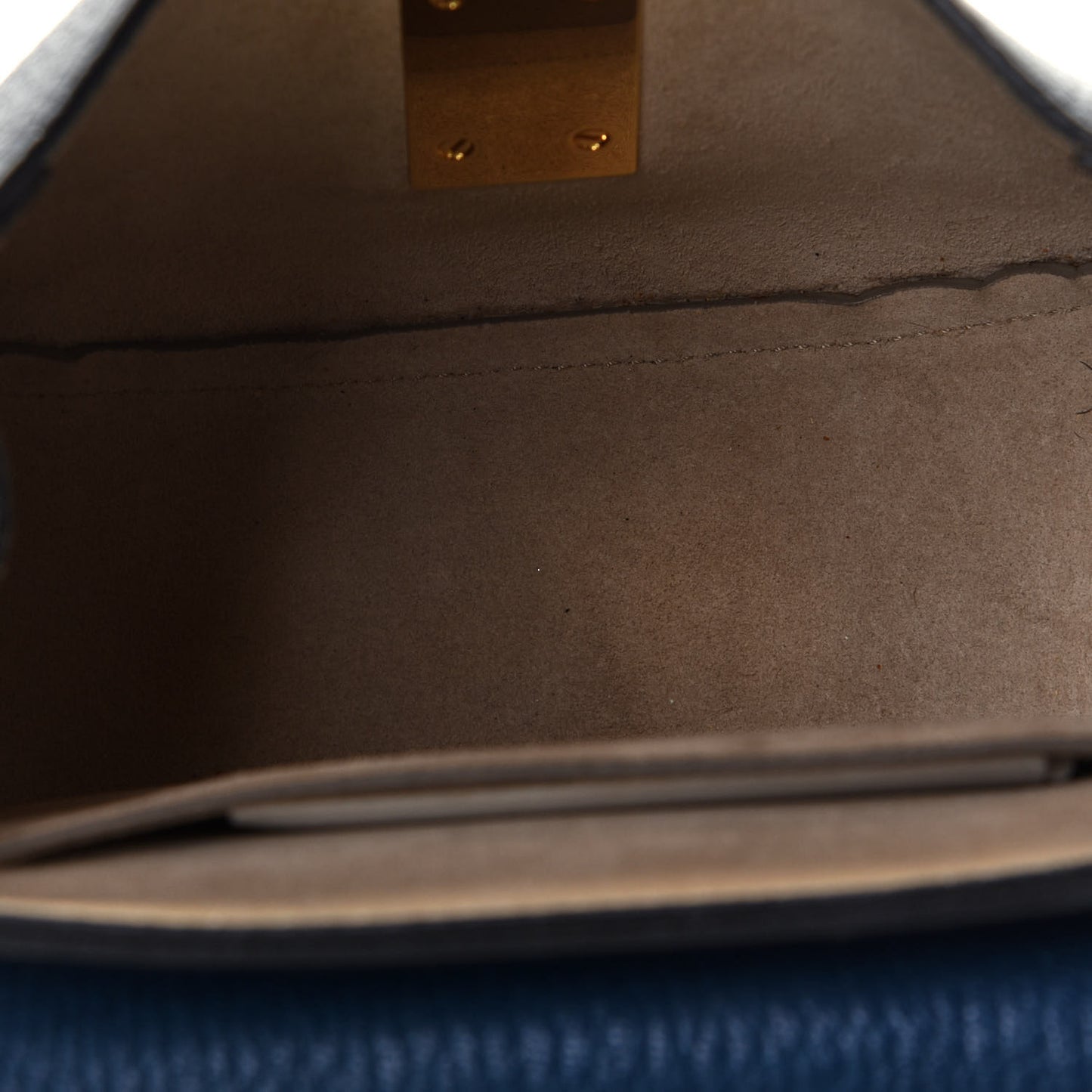 Grained Lambskin Mini Drew Shoulder Bag Royal Navy