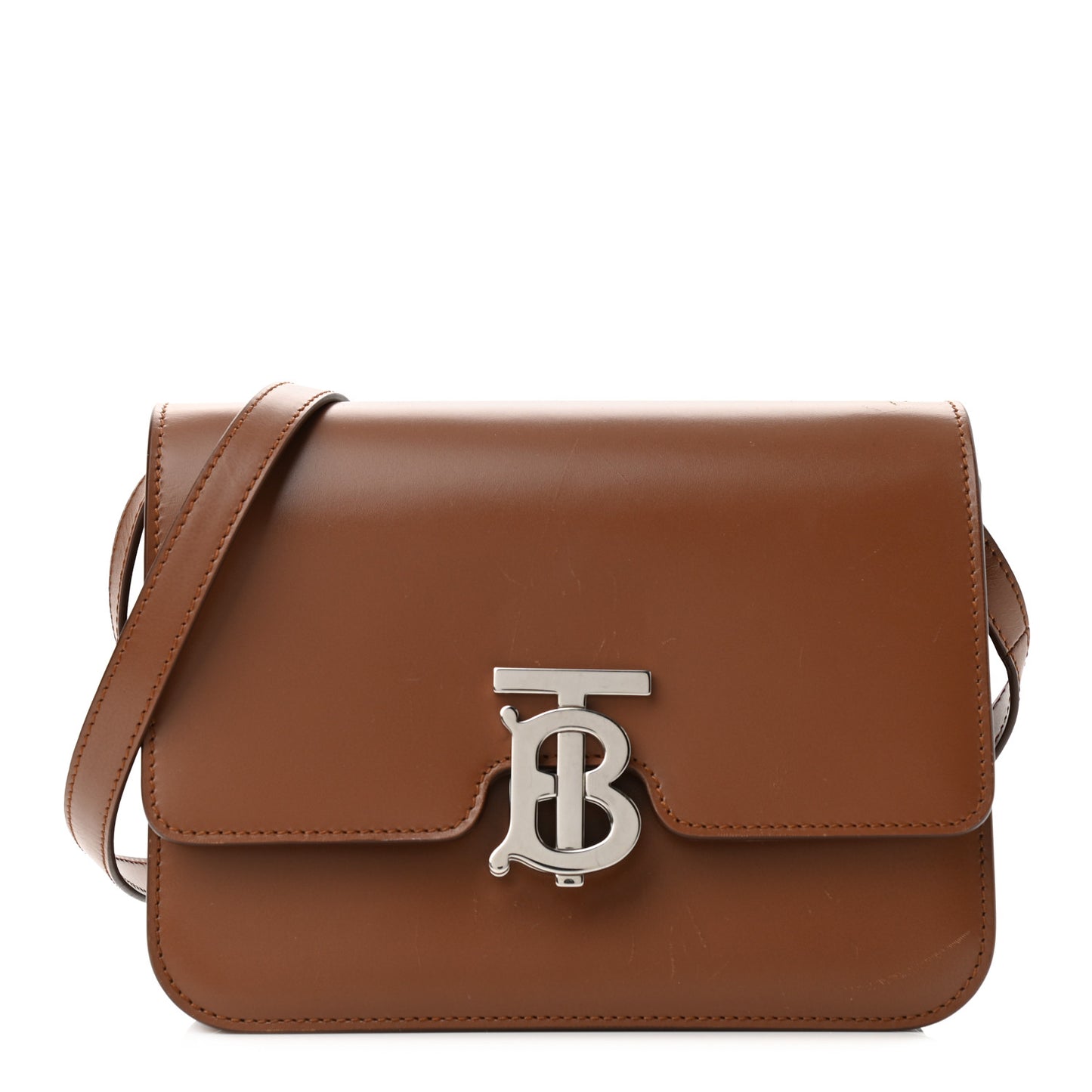 Calfskin Small TB Bag Malt Brown