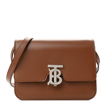 Burberry Calfskin Small TB Bag Malt Brown 1 of 9