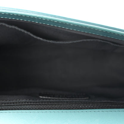 Chanel Patent Calfskin Quilted New Medium Plexiglass Boy Flap Turquoise 5 of 10