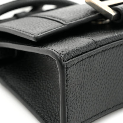 Balenciaga Grained Calfskin Hourglass Top Handle Bag Mini Black 10 of 11