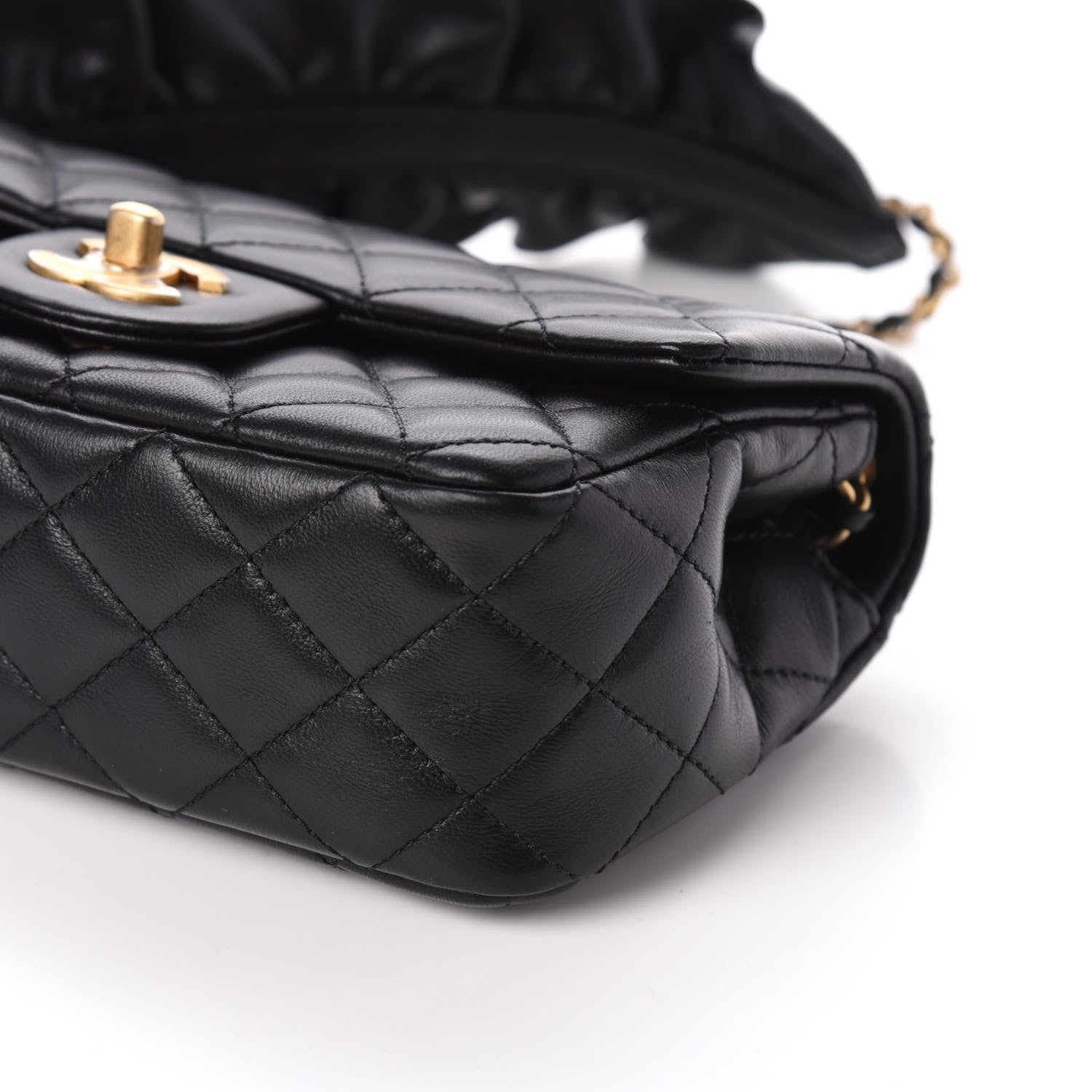 Chanel Lambskin Quilted Mini Romance Rectangular Flap Black 10 of 10