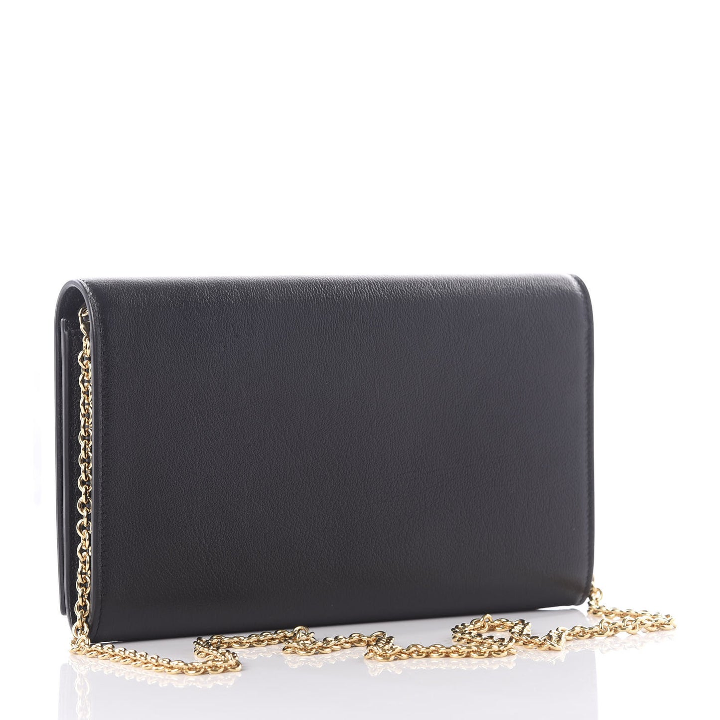 Calfskin Monogram Belle de Jour Chain Clutch Black