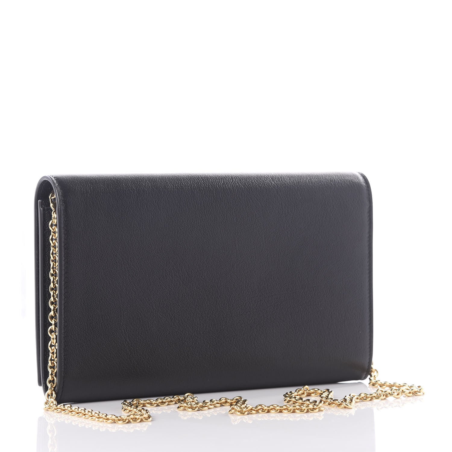 Saint Laurent Calfskin Monogram Belle de Jour Chain Clutch Black 2 of 10
