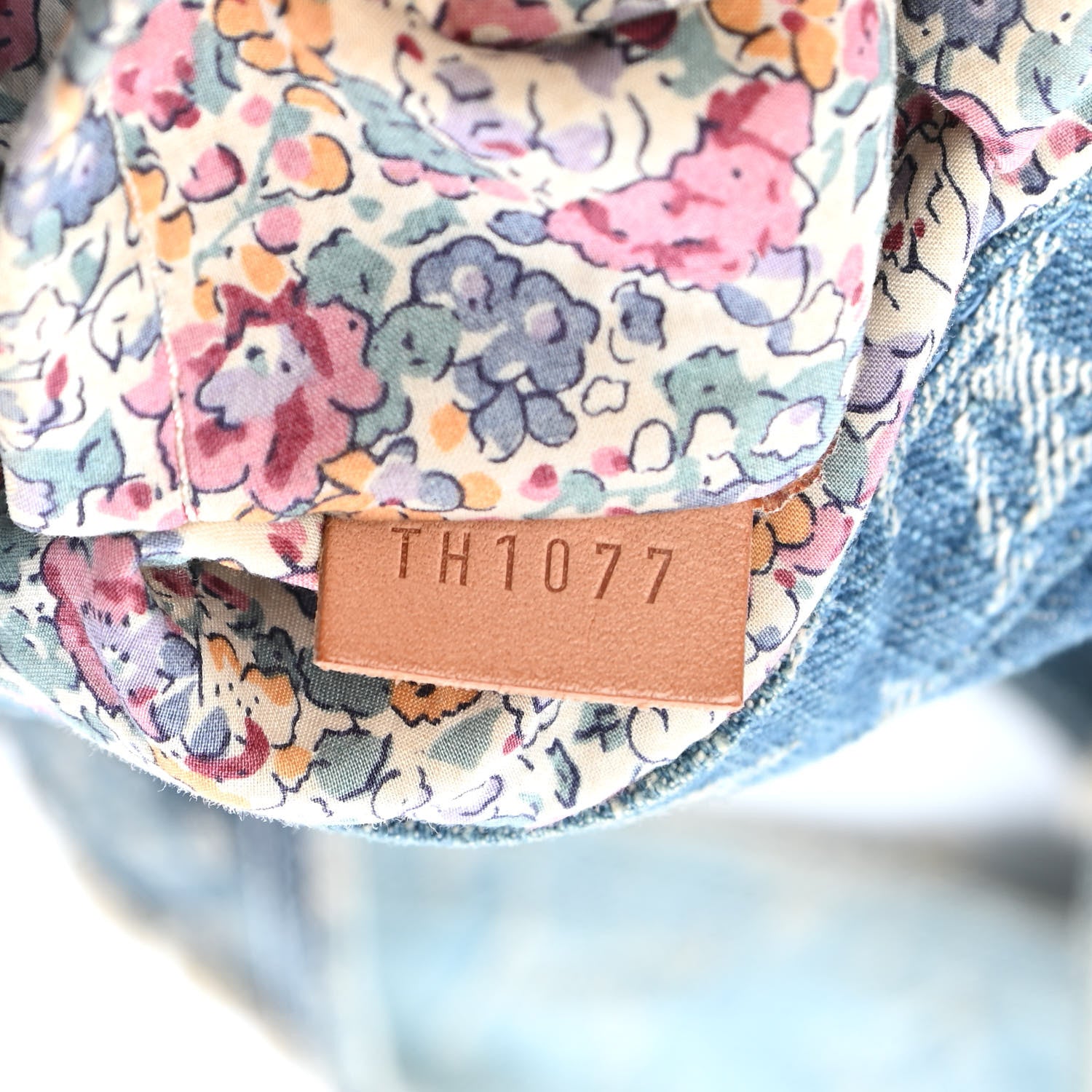 Louis Vuitton Denim Patchwork Posty Messenger Bag Blue 7 of 10