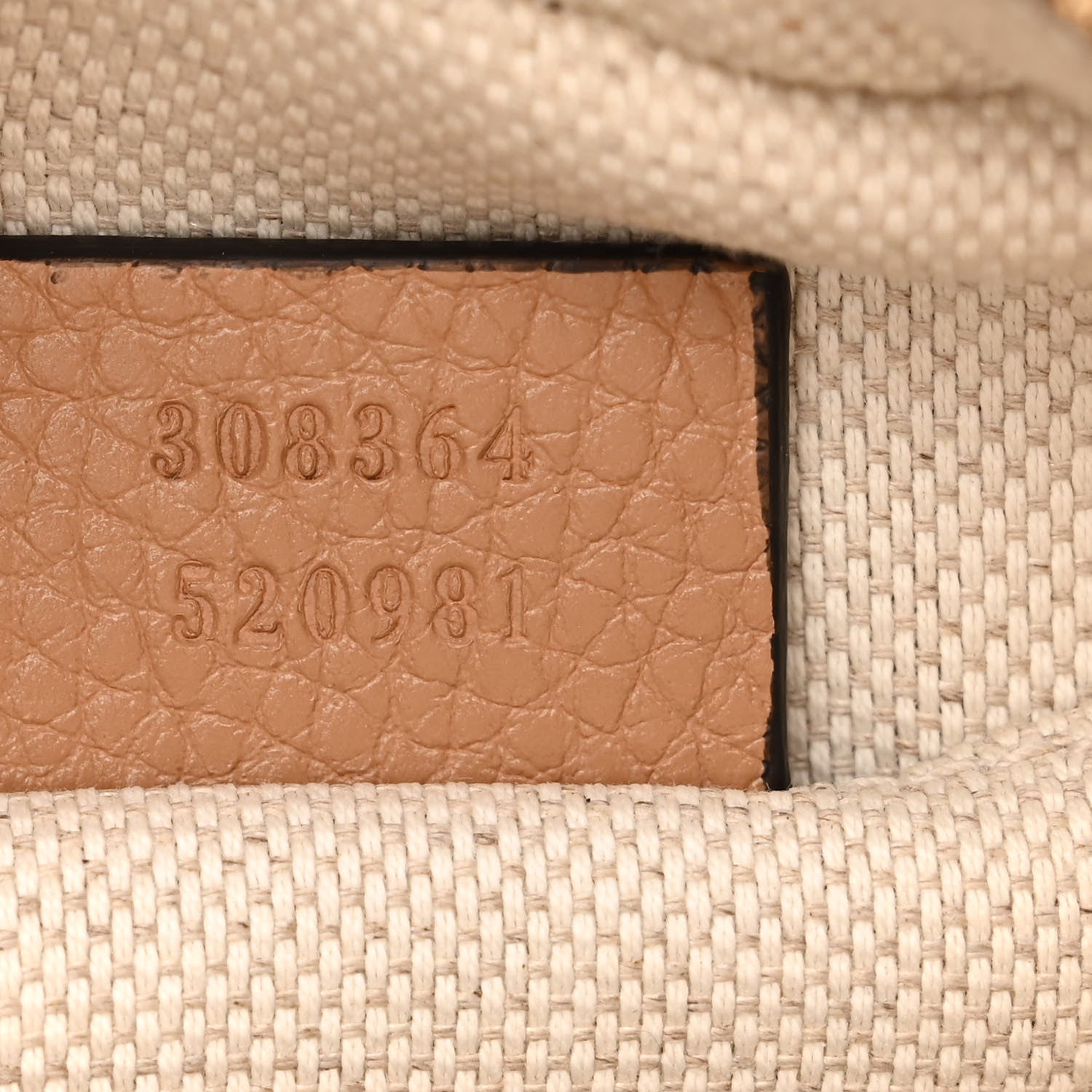 Gucci Pebbled Calfskin Small Soho Disco Bag Camelia 7 of 13