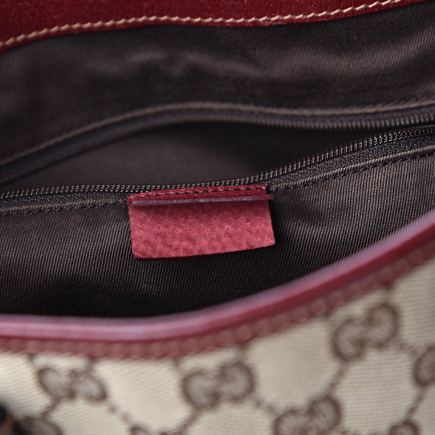Monogram Medium Tote Red