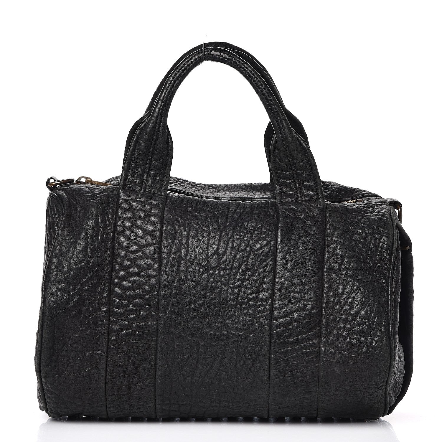 Alexander Wang Pebbled Lambskin Rocco Black Antique Brass Hardware