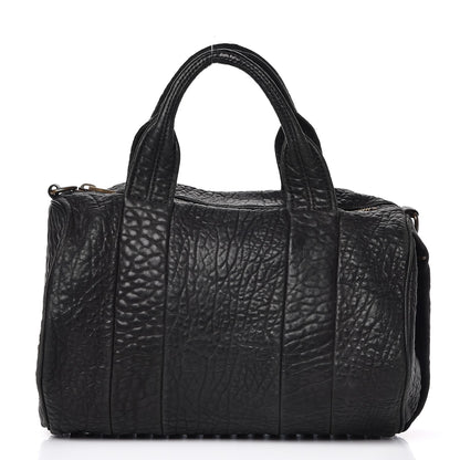 Alexander Wang Pebbled Lambskin Rocco Black Antique Brass Hardware 1 of 12