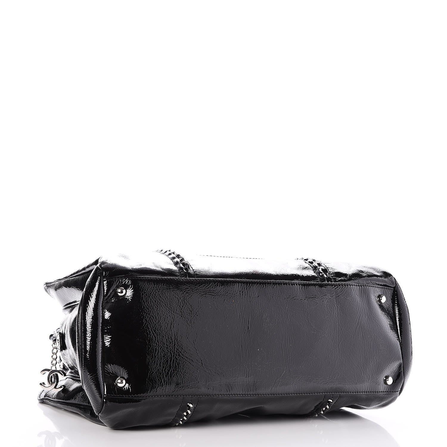 Chanel Patent Calfskin Large Luxe Ligne Tote Black 4 of 7