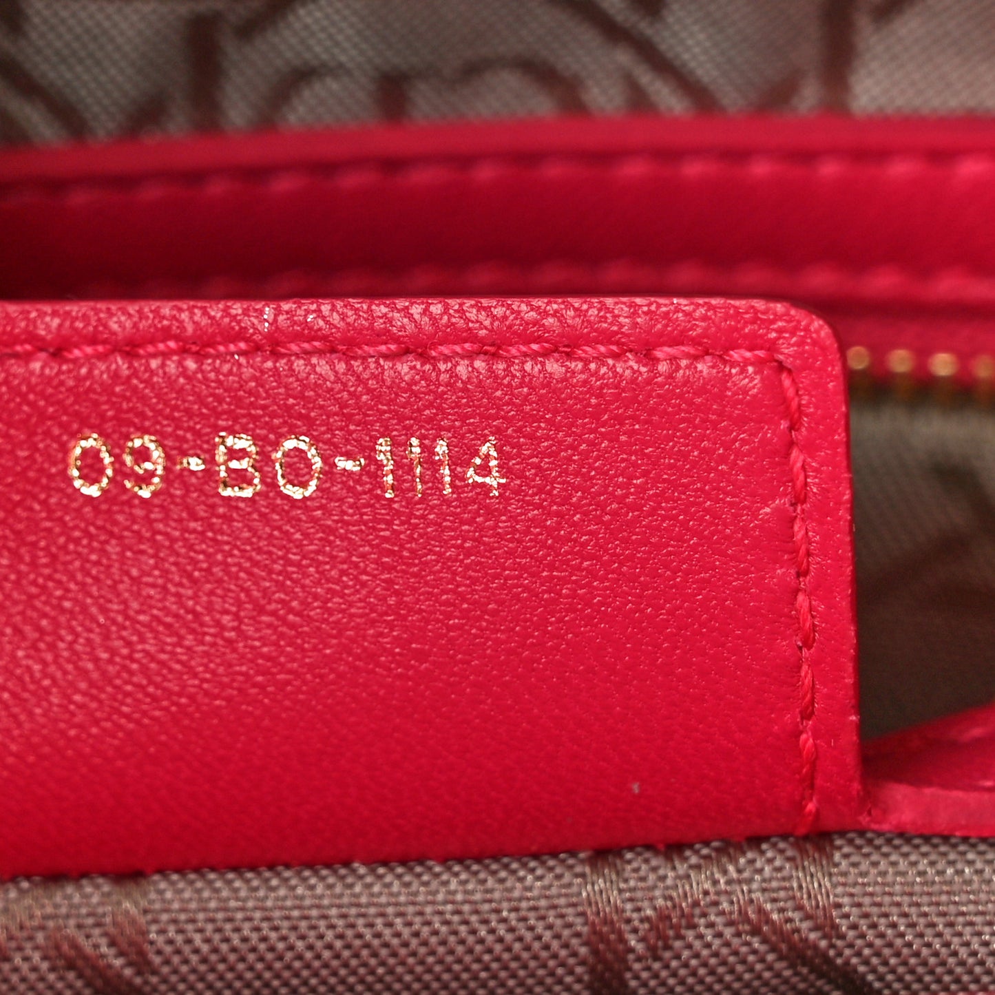 Lambskin Cannage Medium Lady Dior Fuchsia
