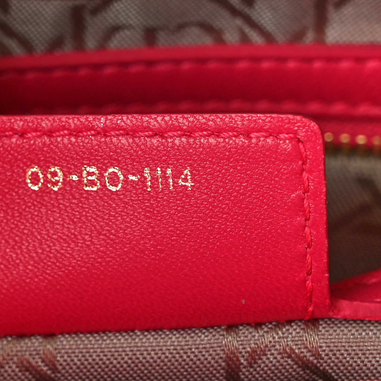 Christian Dior Lambskin Cannage Medium Lady Dior Fuchsia 7 of 13