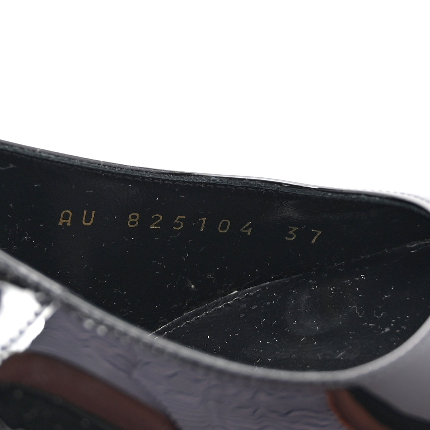 Patent Calfskin PVC Miller 110 Slingback Pumps 37.5 Black