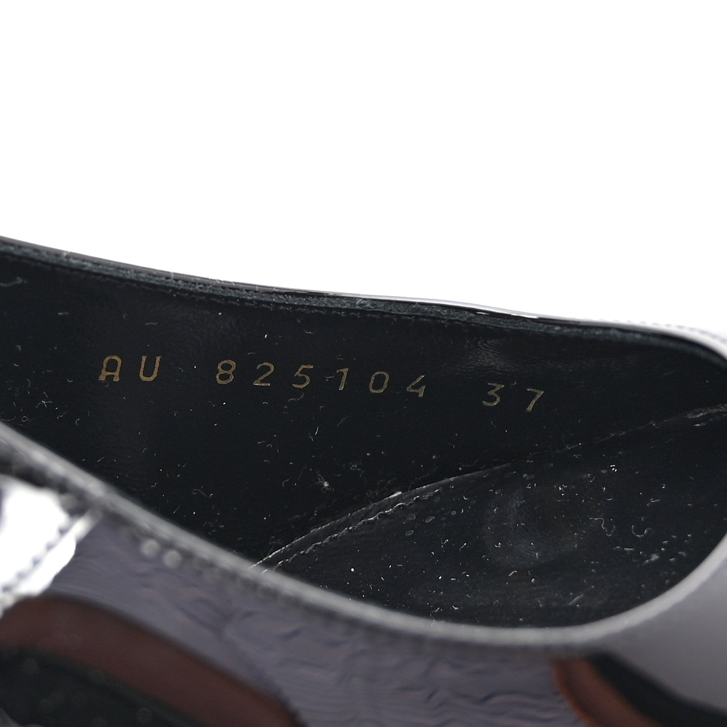 Saint Laurent Patent Calfskin PVC Miller 110 Slingback Pumps 37.5 Black 8 of 9