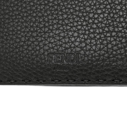 Fendi Cuoio Romano Selleria Mini Peekaboo Clutch Wallet Black 10 of 10