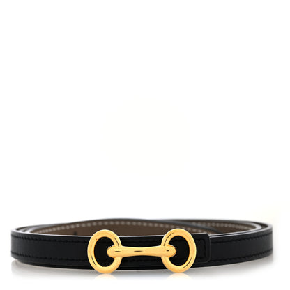 Hermes Epsom Swift 13mm Heritage Belt 85 34 Etoupe Black 1 of 5