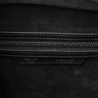 Celine Drummed Calfskin Micro Luggage Black 6 of 7