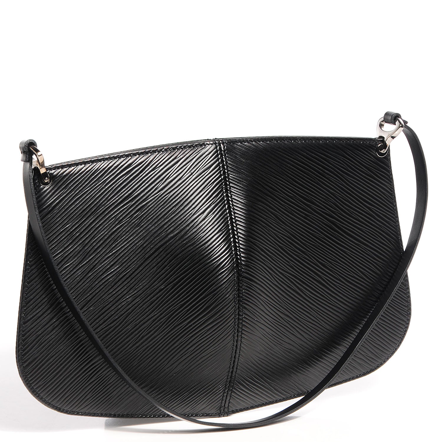 Louis Vuitton Epi Demi Lune Pochette Black 3 of 7