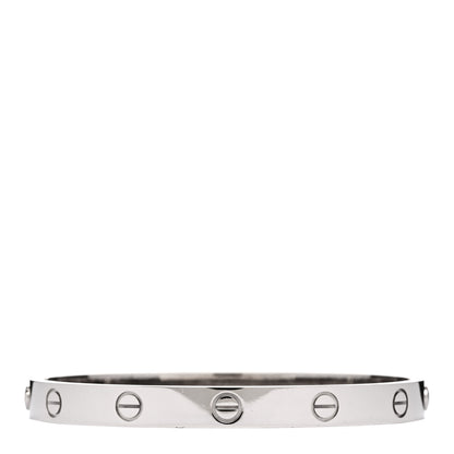 Cartier 18K White Gold LOVE Bracelet 17 1 of 5