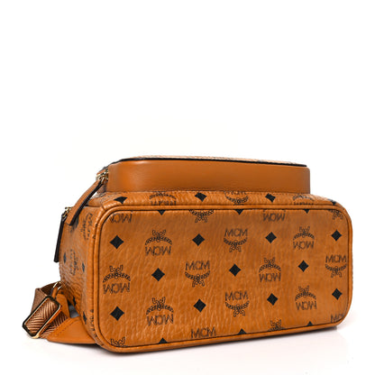 MCM Visetos Small Stark Backpack Cognac 4 of 10