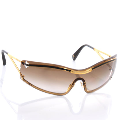 Louis Vuitton Harmony Mask Sunglasses Gold 3 of 5