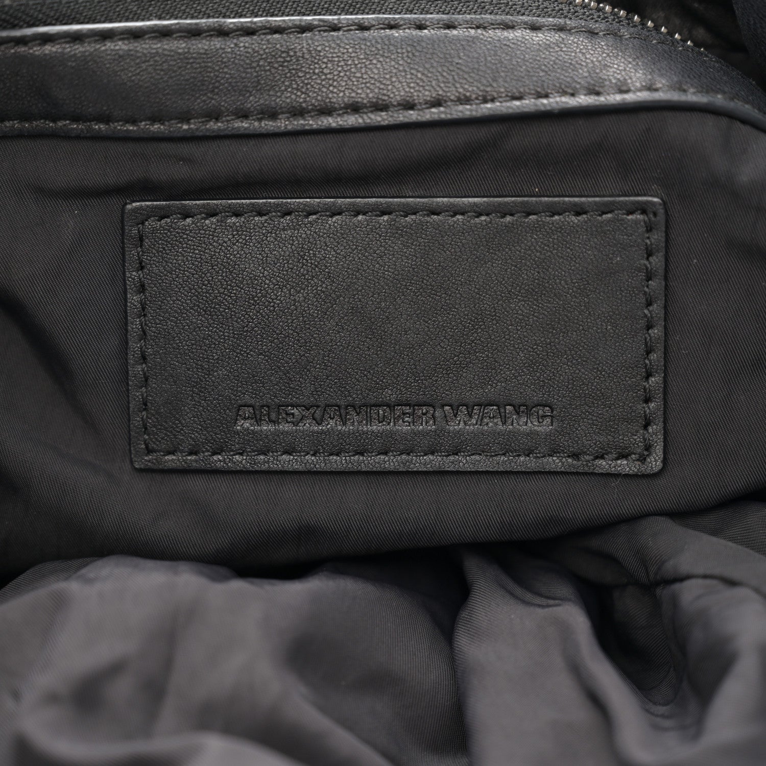 Alexander Wang Lambskin Marti Backpack Bag Washed Black Rhodium Hardware 6 of 9