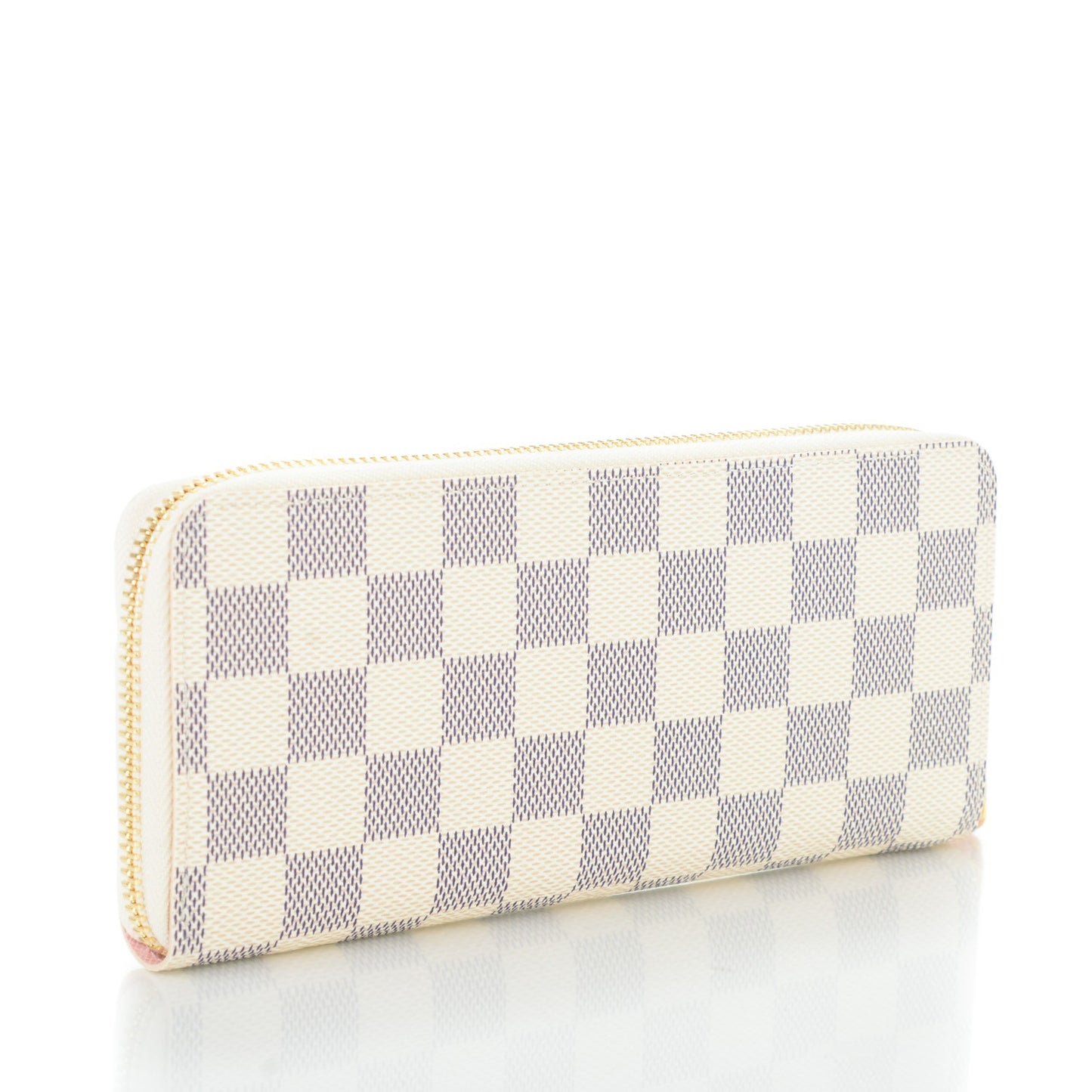 Damier Azur Clemence Wallet Rose Ballerine