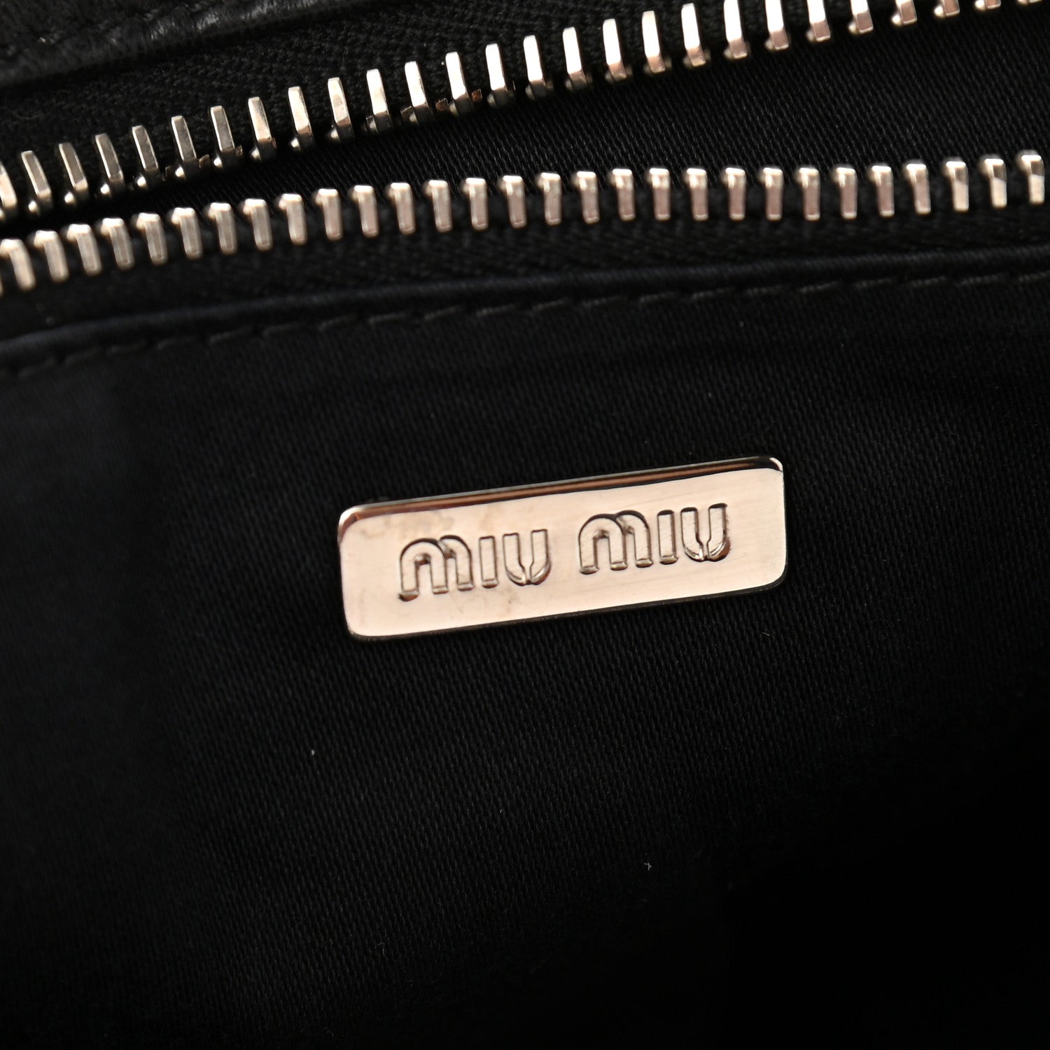 Miu Miu Nappa Matelasse Tote Black 5 of 11