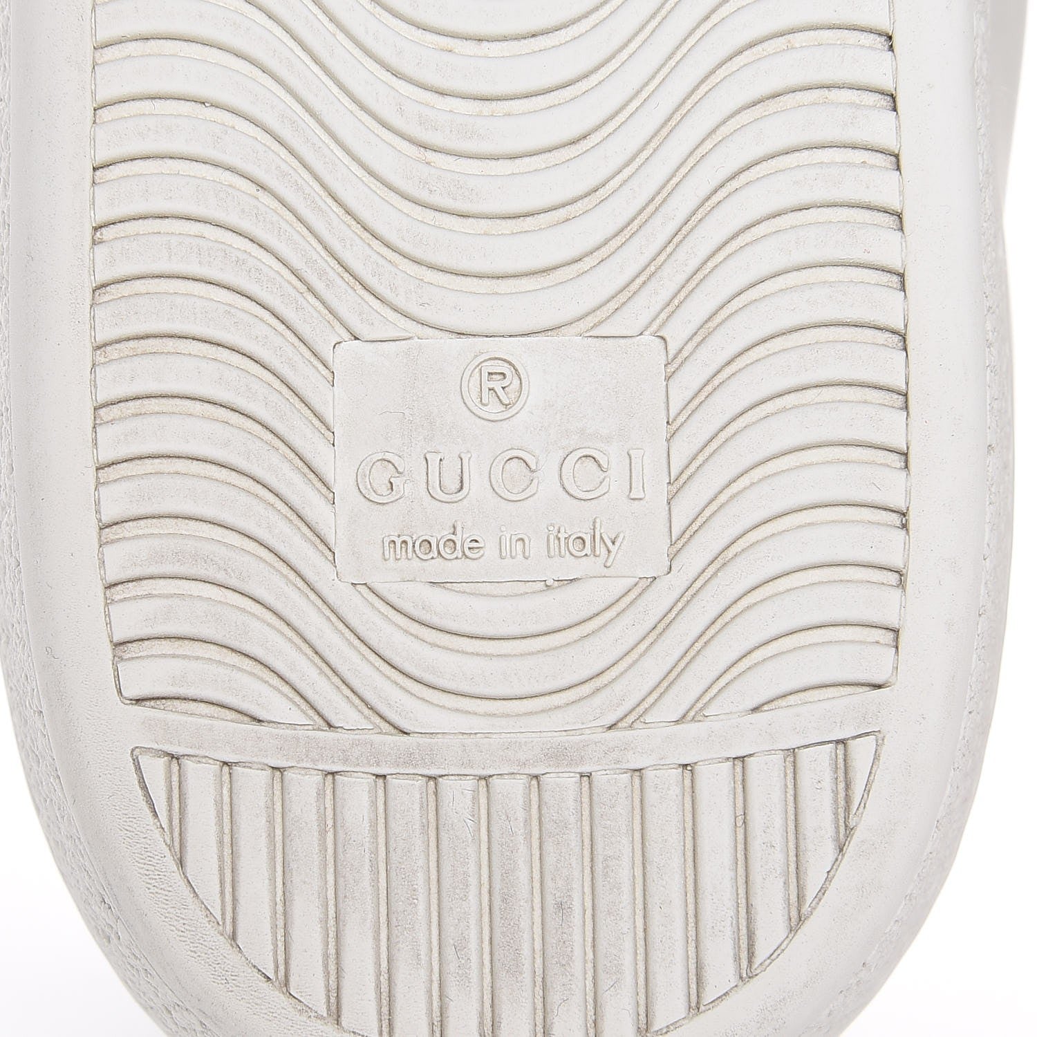 Gucci Calfskin Ayers Bee Embroidered Ace Sneakers 39 White Green 7 of 13