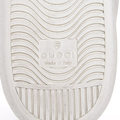Gucci Calfskin Ayers Bee Embroidered Ace Sneakers 39 White Green 7 of 13