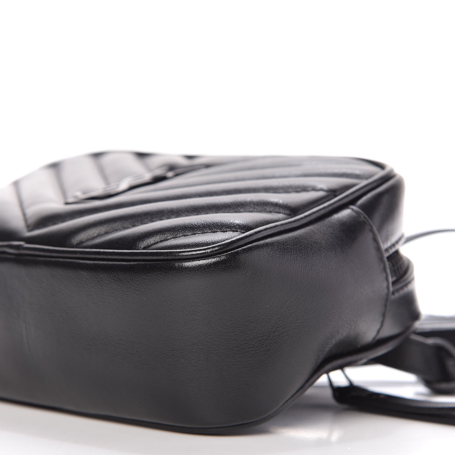 Saint Laurent Calfskin Matelasse Monogram Lou Belt Bag Black 7 of 11